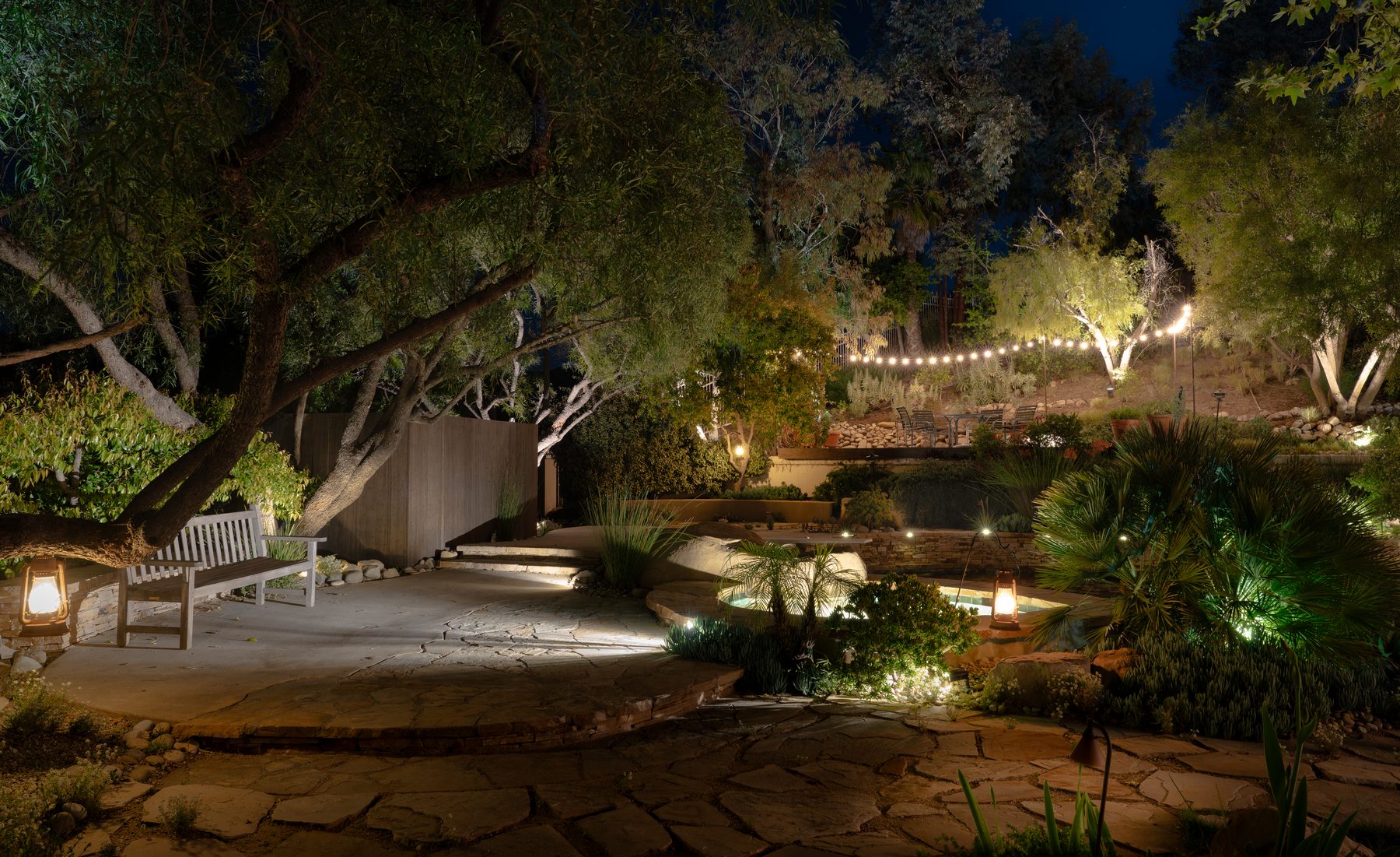Outdoor Lighting Design photography by Artisan Studios