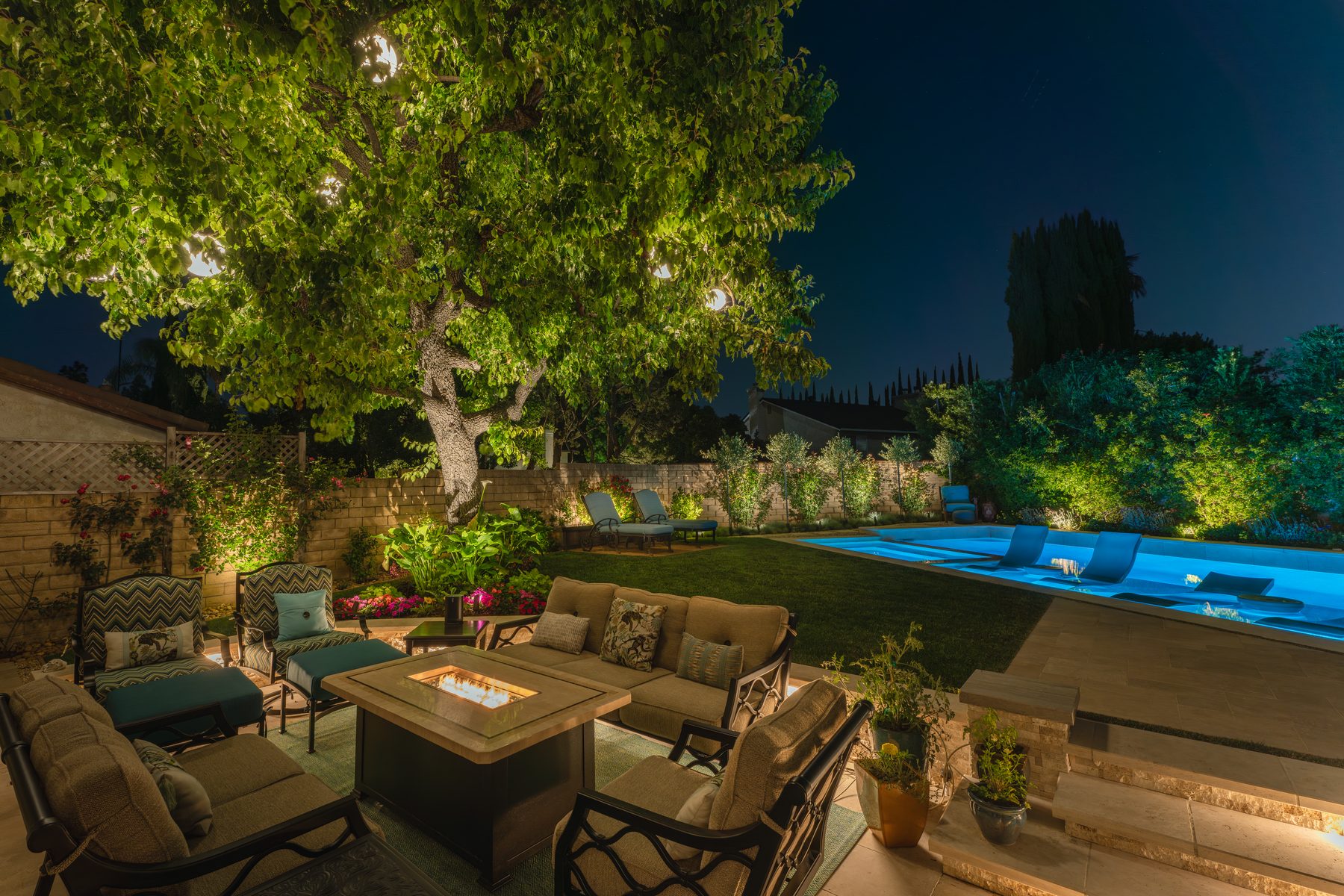 Outdoor Lighting Design photography by Artisan Studios